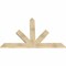 Ekena Millwork Saratoga Rough Sawn Timber Gable Bracket, Douglas Fir, 72"W x 48"H x 2"D x 6"F, 16/12 Pitch GBW072X48X0206SAR00RDF - alternate 2